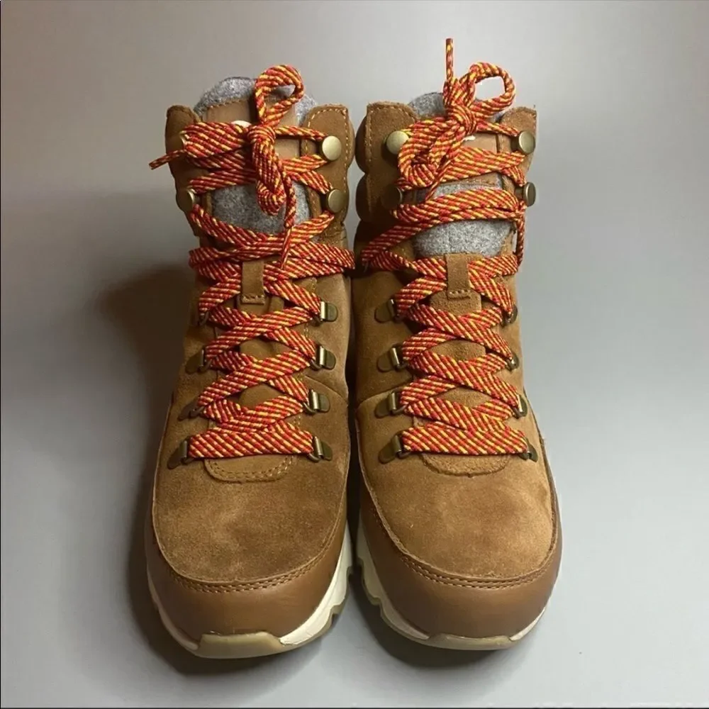 Sorel Kinetic Conquest Boots Velvet Tan 5.5 Waterproof Hiking